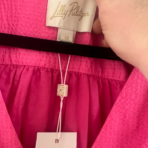 Lilly Pulitzer Deacon Passion Fruit Pink Textured Dress - Picture 5 of 6